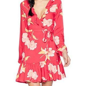 SOLD! Billabong Floral Wrap Dress.